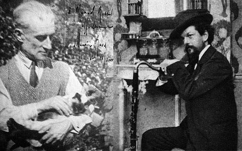 Ravel, su gato Mouni y Claude Debussy