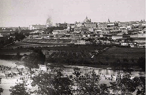 Madrid visto desde la Pradera de San Isidro en 1905