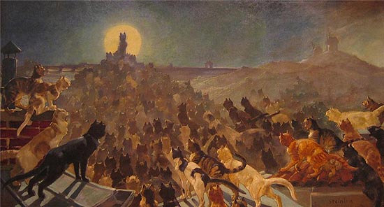 Apotheosis of cats 1890 (Steinlein)