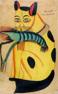 kalighat_paintings_lightbox_cat_with_prawn