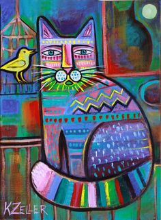 Cat and Bird