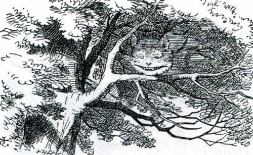 El gato desapareciendo (de John Tenniel)