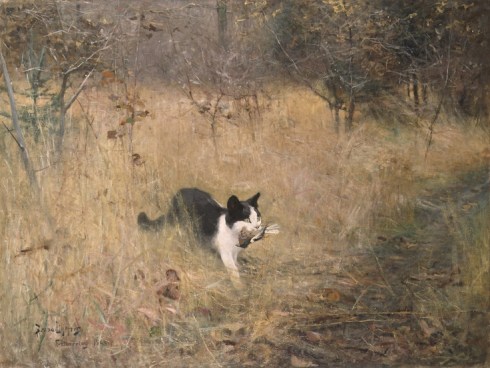 Gato cazando (1883)